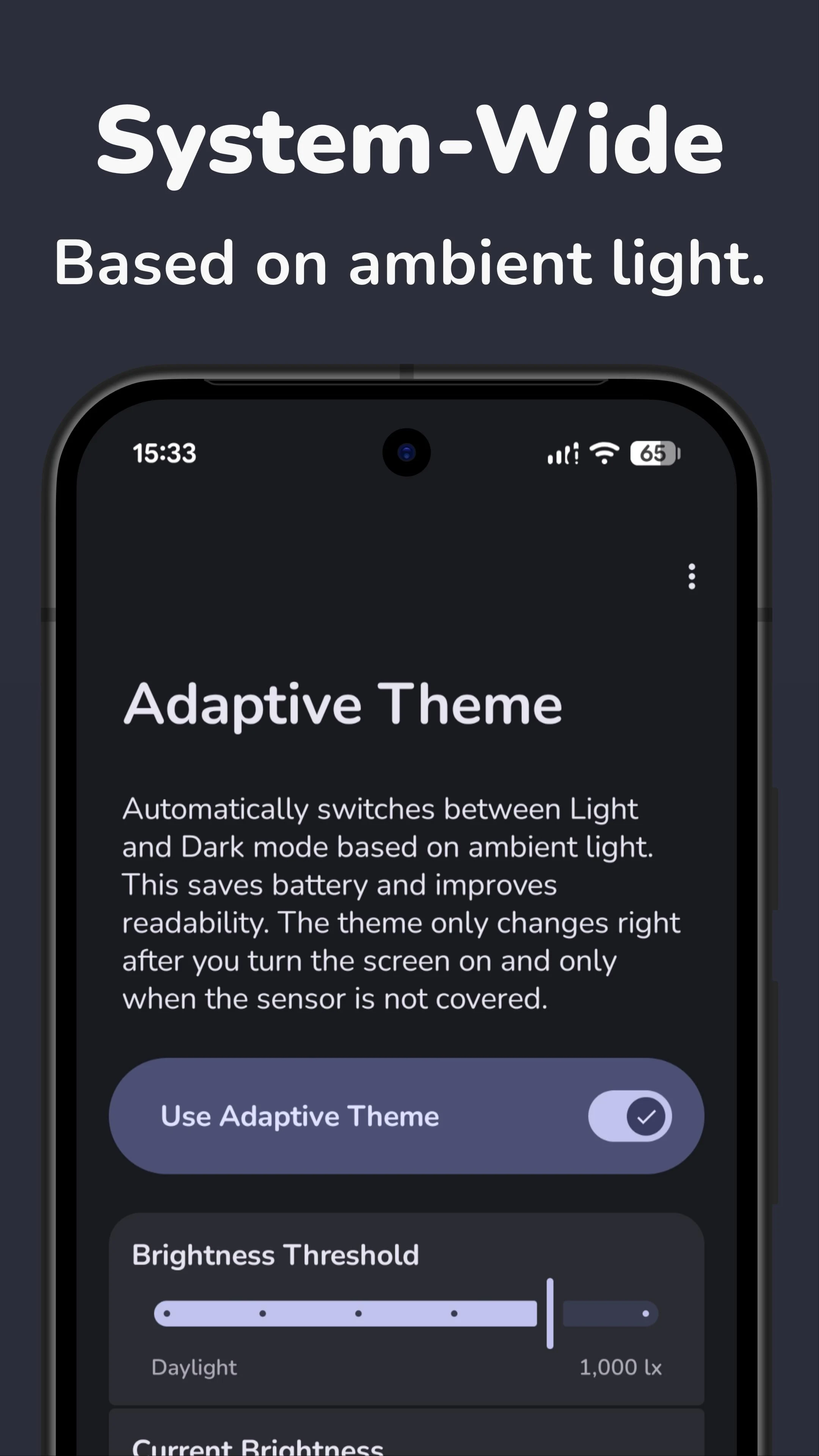 Adaptive Theme: Auto Dark Mode screenshot